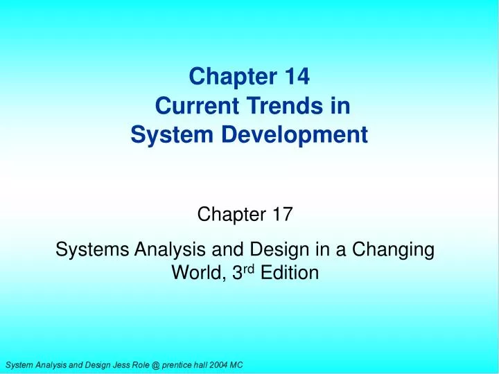 chapter 14 current trends in system development