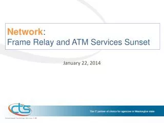 Network : Frame Relay and ATM Services Sunset