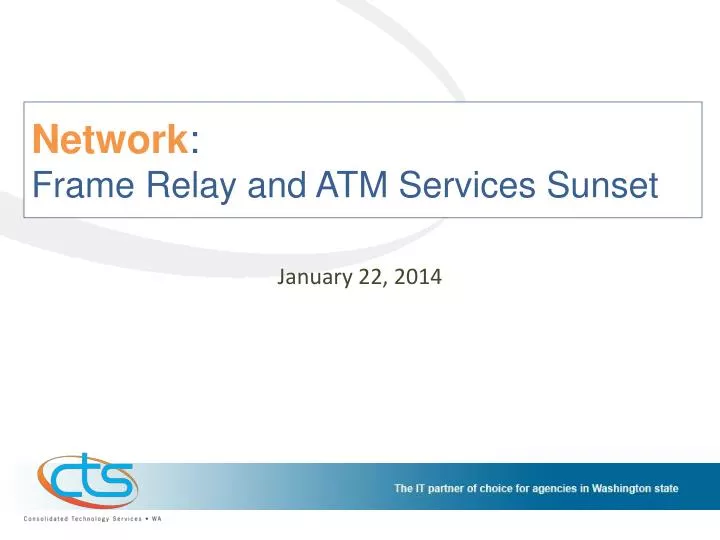 network frame relay and atm services sunset