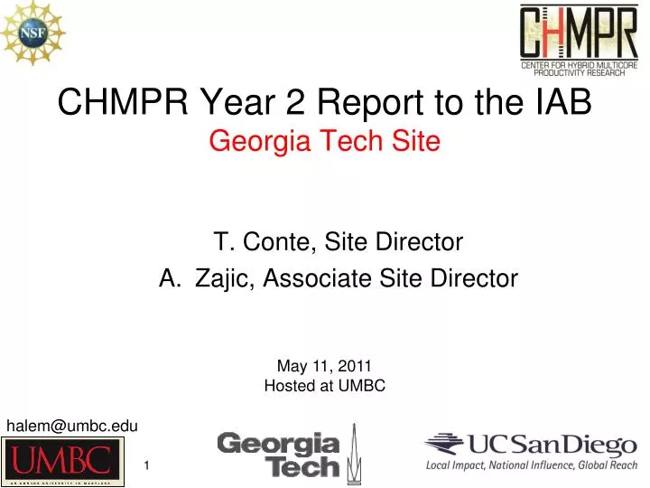 chmpr year 2 report to the iab georgia tech site