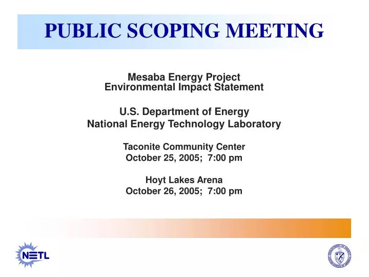 public scoping meeting
