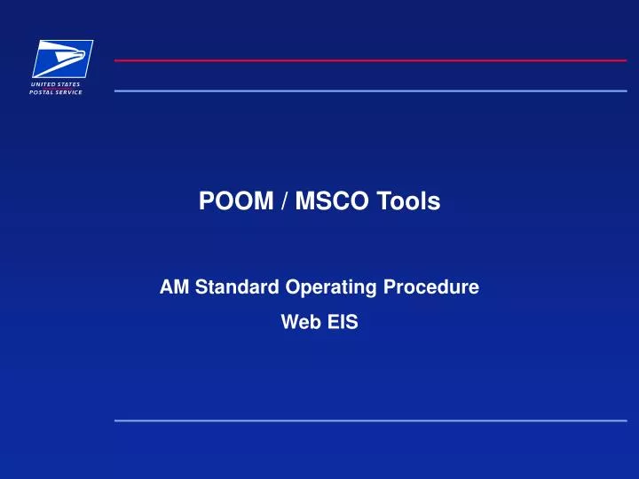 poom msco tools