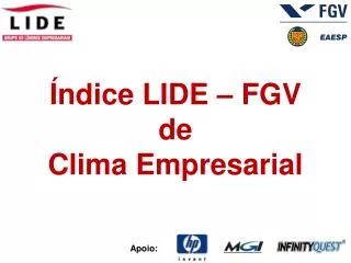 ndice lide fgv de clima empresarial