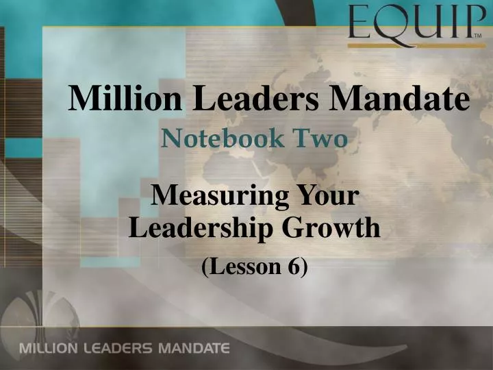 million leaders mandate