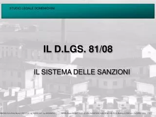 il d lgs 81 08