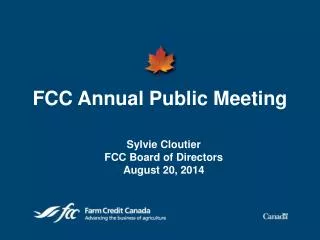 FCC Annual Public Meeting