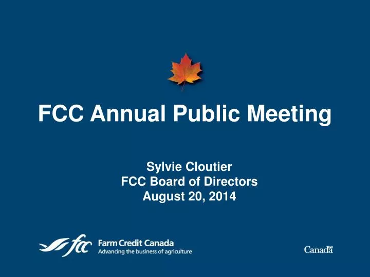 fcc annual public meeting