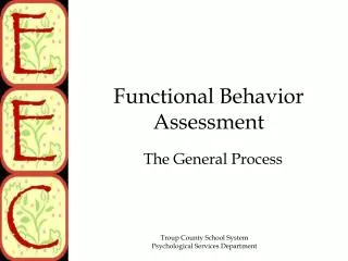 Functional Behavior Assessment