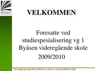 velkommen