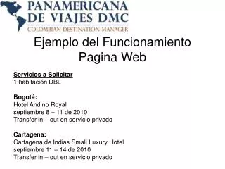 ejemplo del funcionamiento pagina web