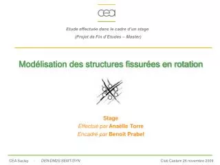 mod lisation des structures fissur es en rotation