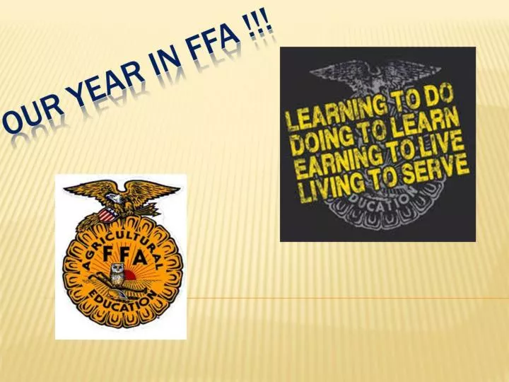 our year in ffa