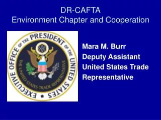 DR-CAFTA Environment Chapter and Cooperation