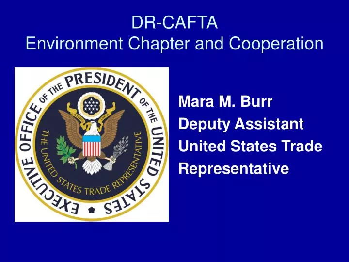 dr cafta environment chapter and cooperation