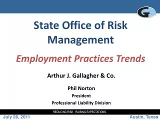 State Office of Risk Management Employment Practices Trends