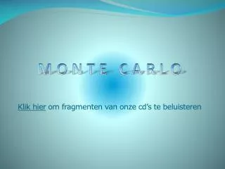m o n t e c a r l o