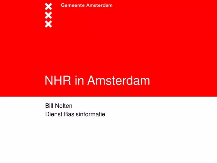 nhr in amsterdam