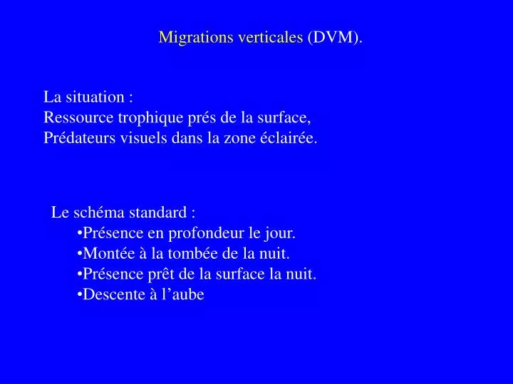 migrations verticales dvm