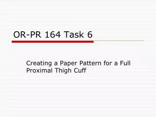 OR-PR 164 Task 6