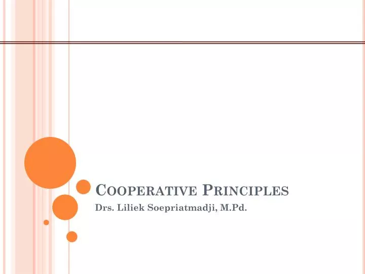 cooperative principles