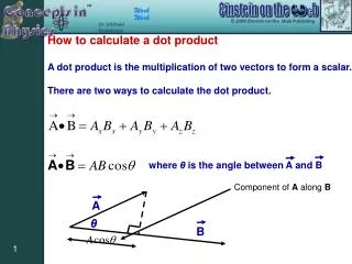 How to calculate a dot product