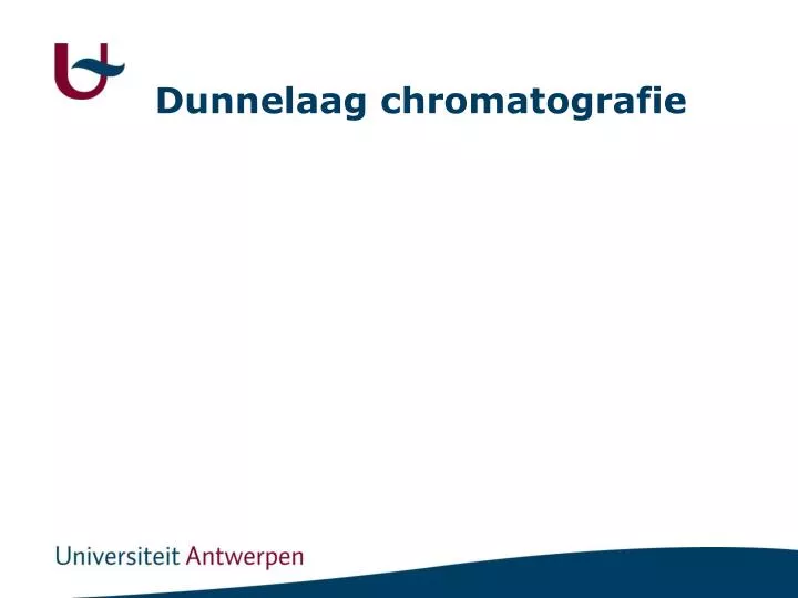 dunnelaag chromatografie