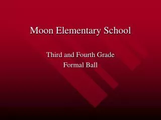 Moon Elementary School