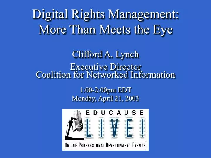 digital rights management more than meets the eye