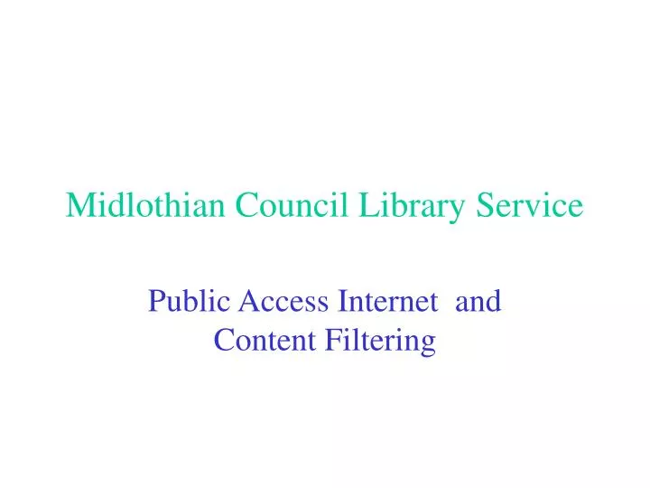 midlothian council library service