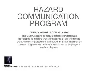 hazard communication program