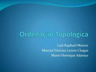 ordena o topol gica