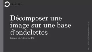 d composer une image sur une base d ondelettes