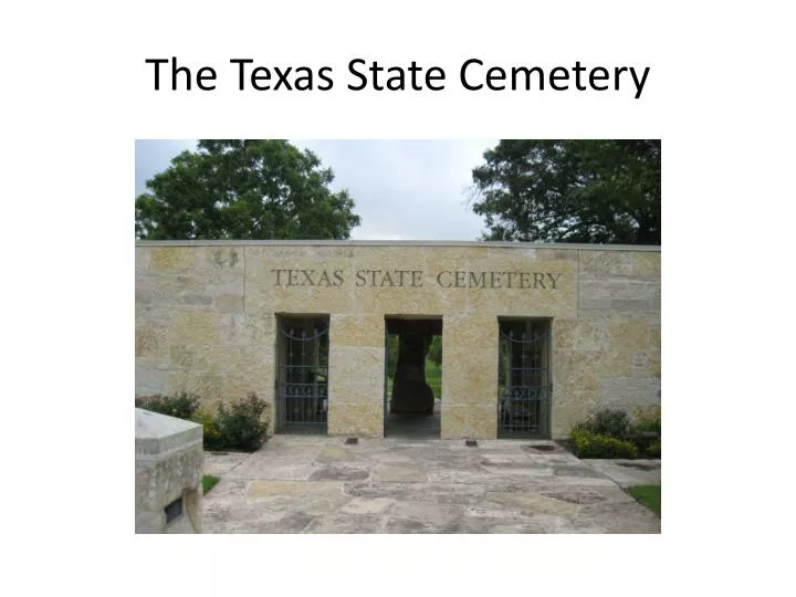 the texas state cemetery