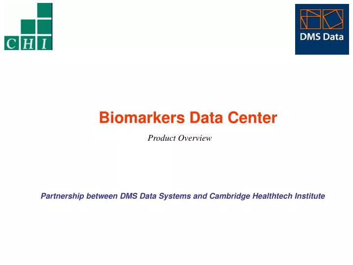 biomarkers data center product overview