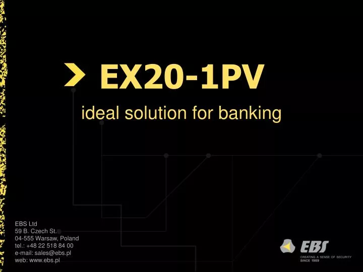 ex20 1pv ideal solution for banking