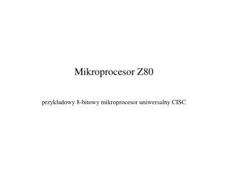 mikroprocesor z80