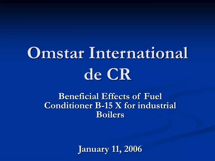 omstar international de cr