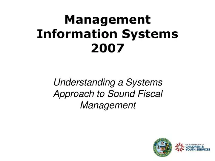 management information systems 2007