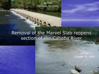 Removal of the Marvel Slab reopens section of the Cahaba River