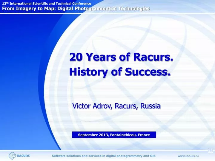20 years of racurs history of success