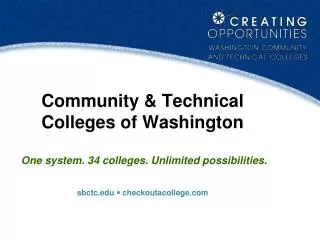 34 Community &amp; Technical Colleges