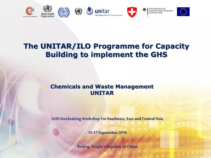 the unitar ilo programme for capacity building to implement the ghs