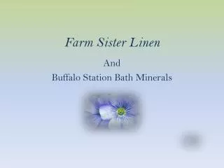 Farm Sister Linen