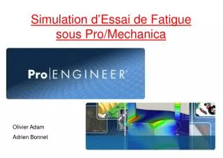 simulation d essai de fatigue sous pro mechanica