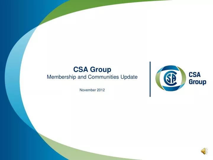 csa group membership and communities update