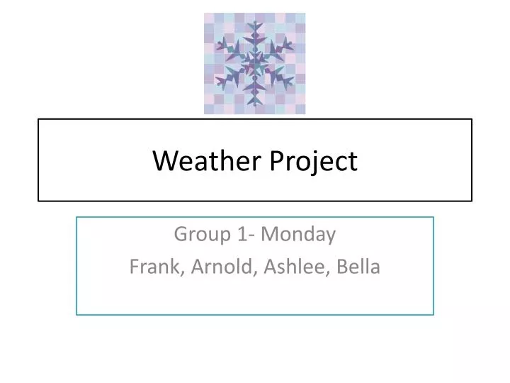 weather project
