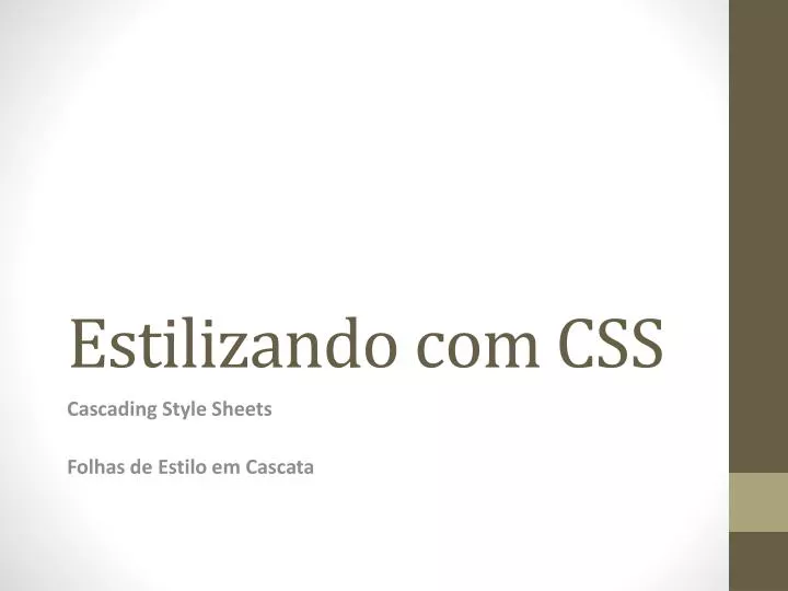 estilizando com css