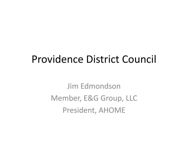 providence district council