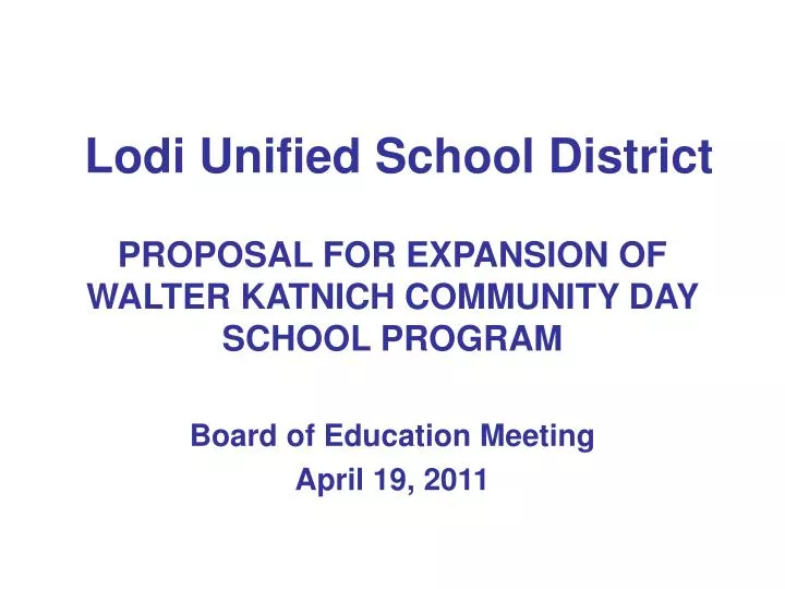 lodi unified school district