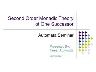 Second Order Monadic Theory of One Successor